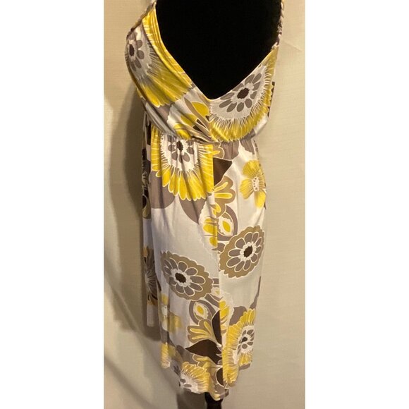 Buffalo David Bitton Avalona Medium Blue Yellow Floral One Shoulder Dress NWT - Picture 2 of 4